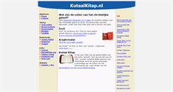 Desktop Screenshot of kutsalkitap.nl